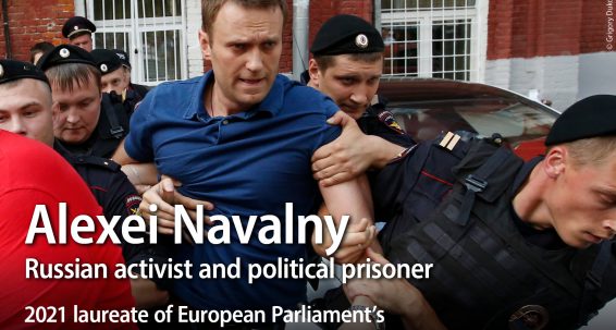 Alexei Navalny awarded the European Parliament’s 2021 Sakharov Prize  