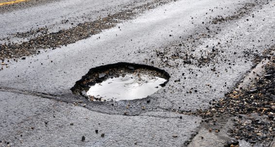 Pot hole compensation: A rarity in Gozo  